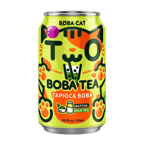 Boba Cat Matcha Tea