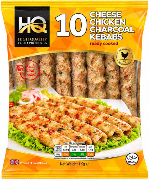Cheese Chicken Charcoal Kebabs (10)