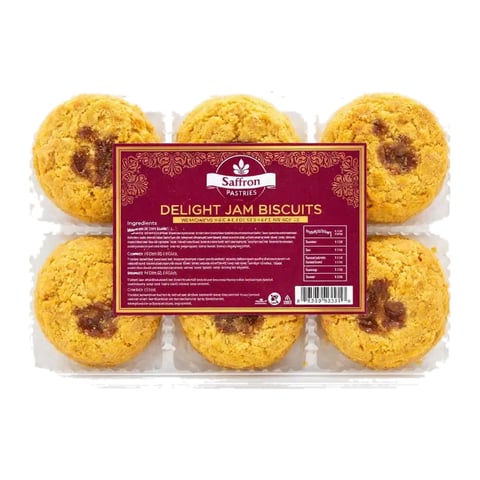 Saffron Delight Jam Biscuits