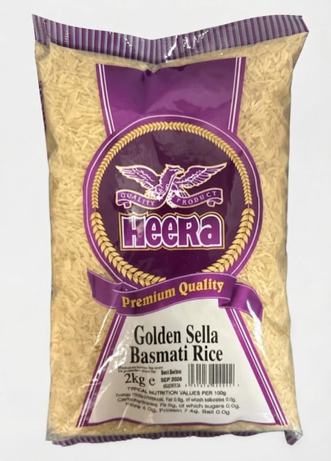 Heera Golden Sella Basmati Rice 2kg