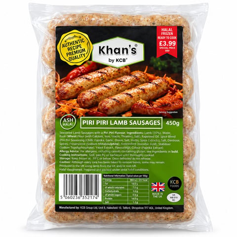 KQF Piri Piri Lamb Sausage