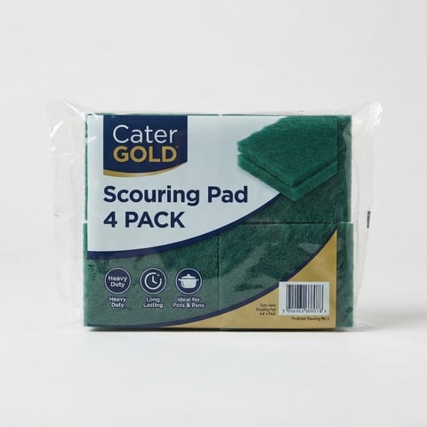 Cater Gold Scouring Pad 4pk