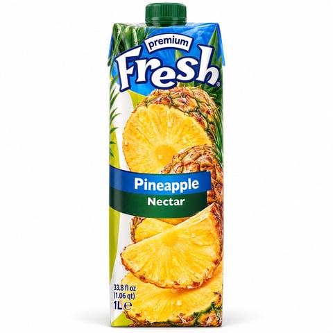 Fresh Pineapple 1L - Tropical Refreshing Pineapple Juice