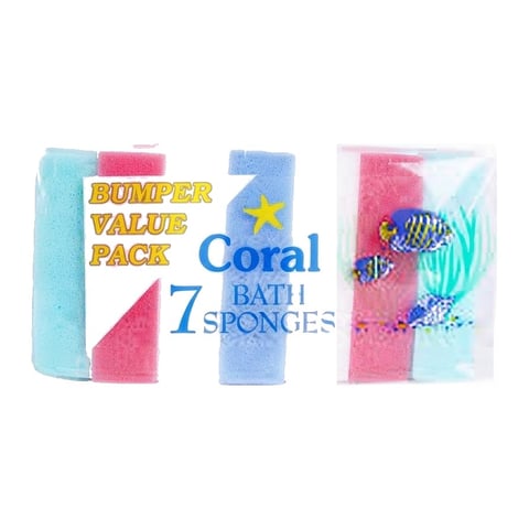 Coral 7 Bath Sponges