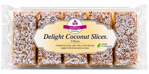 Saffron Coconut Slices